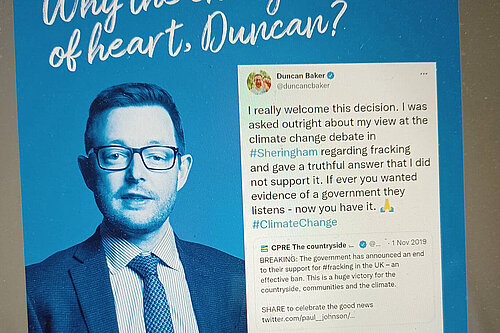 Challenging Duncan Baker on fracking