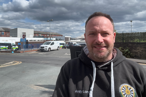 Andy Lord at Rochdale Infirmary.