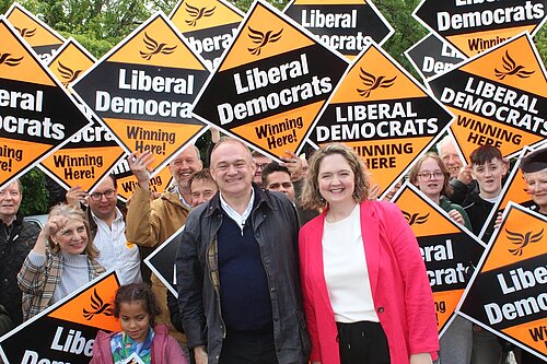 Anna Sabine MP and Ed Davey MP