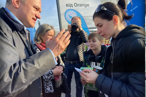 Ed Davey in Poland
