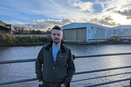 Martin Haswell at Pallion Shipyard