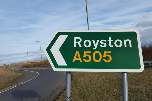 A505 sign