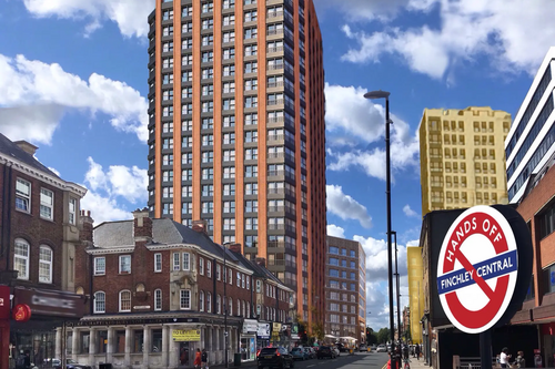 The proposed development would have dwarfed the existing architecture of Finchley