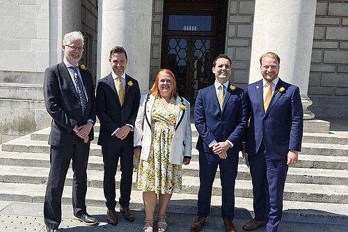 Richard Blackman, Sam Chapman, Sarah Wood, George Percival, and Thomas Gravatt