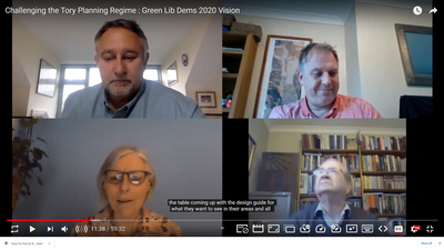 Image courtesy of greenlibdems.org.uk Challenge the Tory Planning Regime GLD fringe screenshot from September 2020