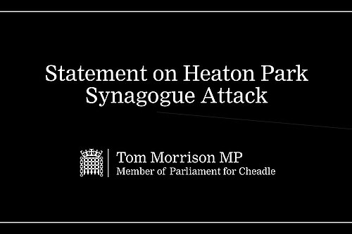 Graphic staing 'Statement on Heaton Park Synagogue Attack'
