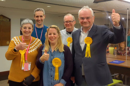 Gloucester Liberal Democrats celebrate Longlevens by-election victory