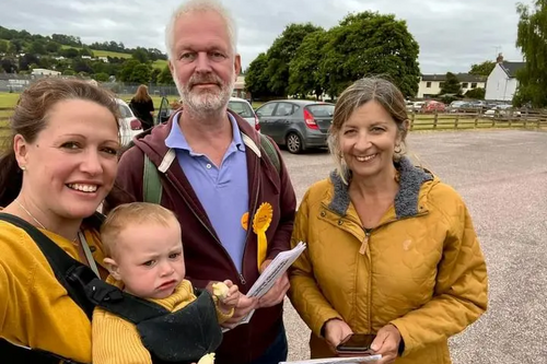 Campaigning in Tiverton