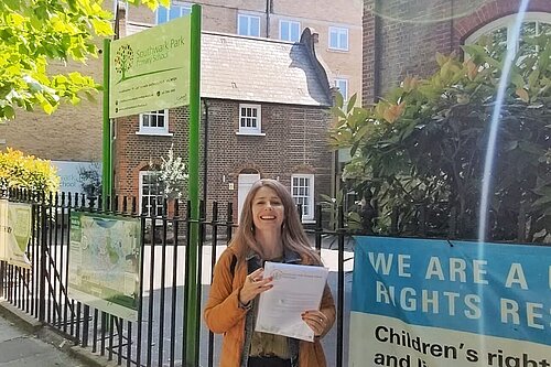 Rachel at Southwark Park Primary School
