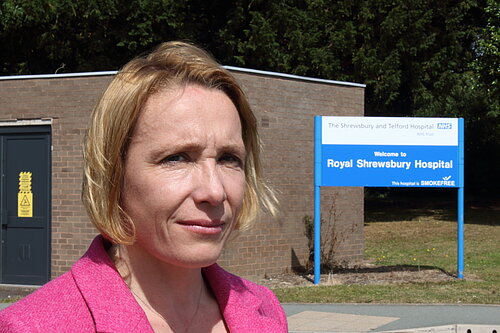 Helen Morgan at a local hospital