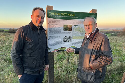 Danny and Ed at Cheesefoot head