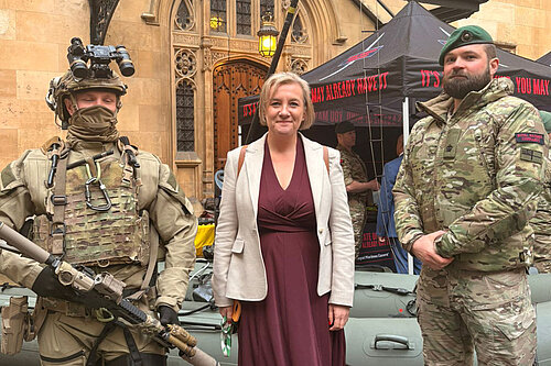 Lisa Smart MP with members of the UK Commando Force