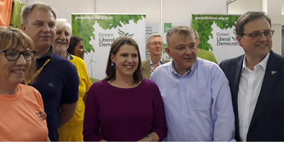 Image courtesy of Kevin Daws GLD Stall - visit from Jo Swinson