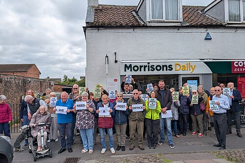 Haxby Post Office protest