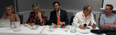 Image courtesy of Kevin Daws Net Funding Zero - panel of speakers