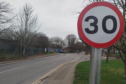 30mph repeater sign