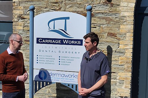 Lostwithiel Dentist and Colin