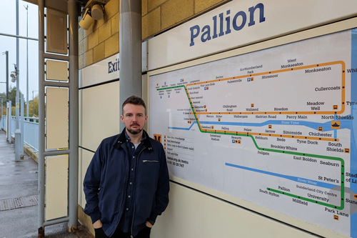 Martin Haswell at Pallion station