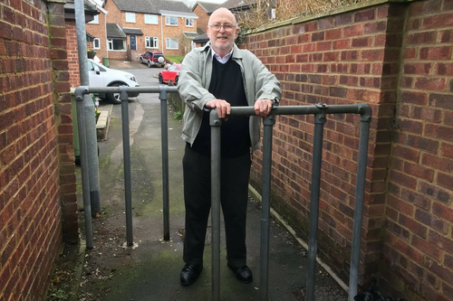 Paul Alexander at Path Barrier