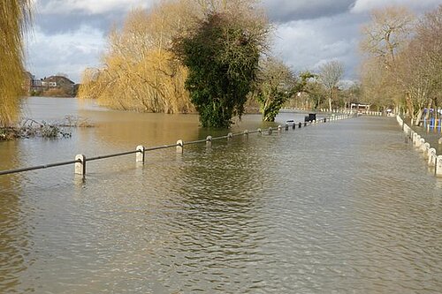 Picture of the River Thames in flood in 2014