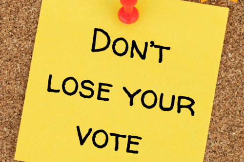 Dont lose your Vote
