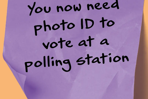 Photo ID needed to vote at a polling station