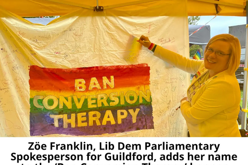 ZF adding name to Ban Conversion Therapy banner