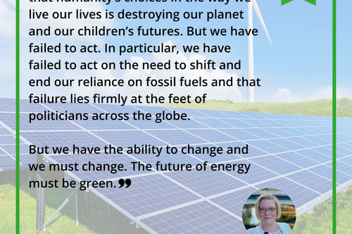 The Future of Energy has to be Green