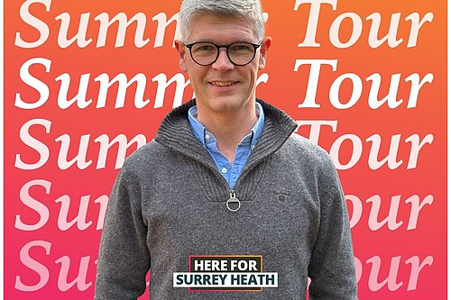 MP advertising his constituency tour