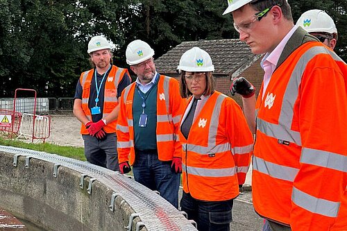 David Chadwick MP and Jane Dodds MS at Brecon Pumping Station