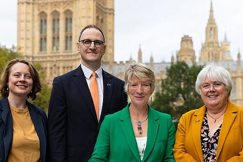 Cheney Payne, Ian Sollom MP, Pippa Heylings MP, Charlotte Cane MP
