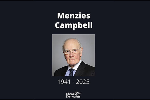 Menzies Campbell / Ming Campbell 1941 - 2025. RIP.