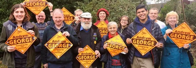 Image courtesy of Almona Choudhury AG supporters