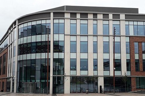 A photo of the council's Time Square building, where budget meetings took place
