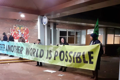 Protest banner
