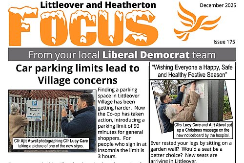Image of December 2025 edition of Littleover Focus newsletter front page