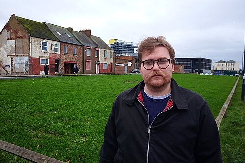 Ciaran Morrissey in the city centre