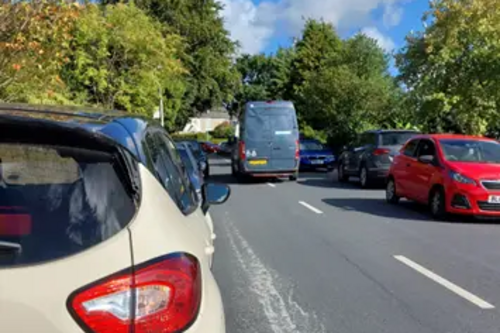 Parking in Delavor Road