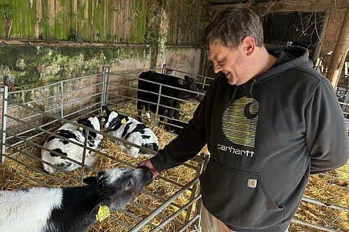 Nigel on the farm