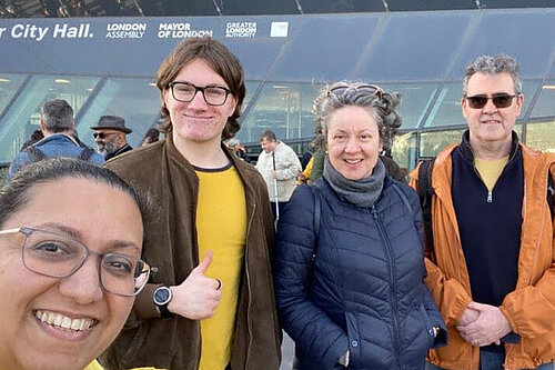 Hina Bokhari with Greenwich Lib Dems