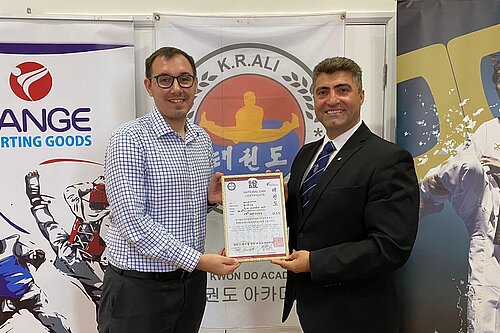 Tom Gordon at the Taekwondo event
