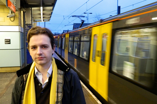Niall Hodson at Millfield Metro Station