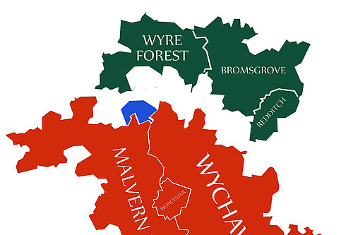 Stourport in south map