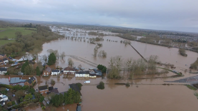 Image courtesy of Dale Humphries Powick Parish Malvern Flooded
