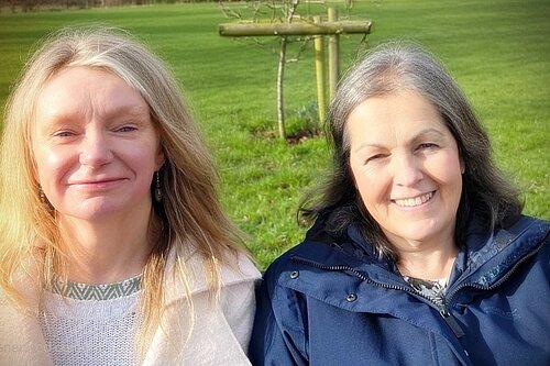 Cllr Mel Allcott and Sarah Murray