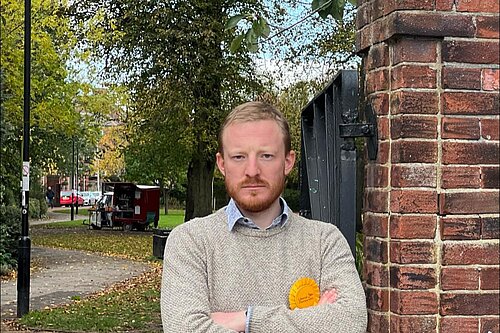 Colin Standing outside of Park