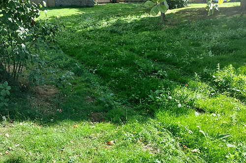 A picture of flooding land at Vara Close