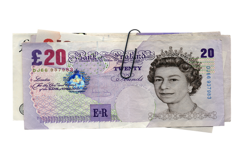 A bundle of money notes.