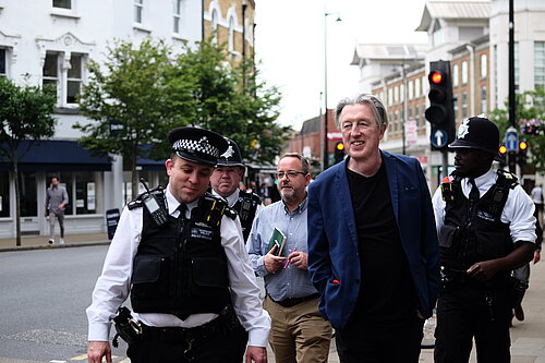 Paul with Police