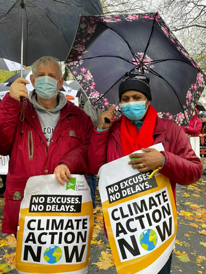 Image courtesy of Keith Melton Keith & Fatima in Glasgow at COP26